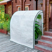 Foliekas - 200x210x100 cm Koud Frame Tuinkas - Met PE Zeildoek & Roldeuren - Tomatenkas voor Tuinbescherming & Buitengebruik - Groen