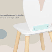 1 Set Kindertafel met 2 Stoelen - Voor Kinderactiviteitentafelset - Voor Eten, Schilderen, Leren en Lezen - Voor Kinderdagverblijf en Kleuterschool