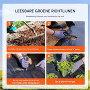 Worteldoek gronddoek - 1 x 50 meter - Onkruiddoek - Tuin - Onkruiddoek - Waterdoorlatend Onkruidvlies - Scheurvast en Corrosiebestendig