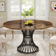Eettafel Velano - Rond 120cm - Keukentafel Geschikt voor 4 Personen - Voor Keuken of Eetkamer