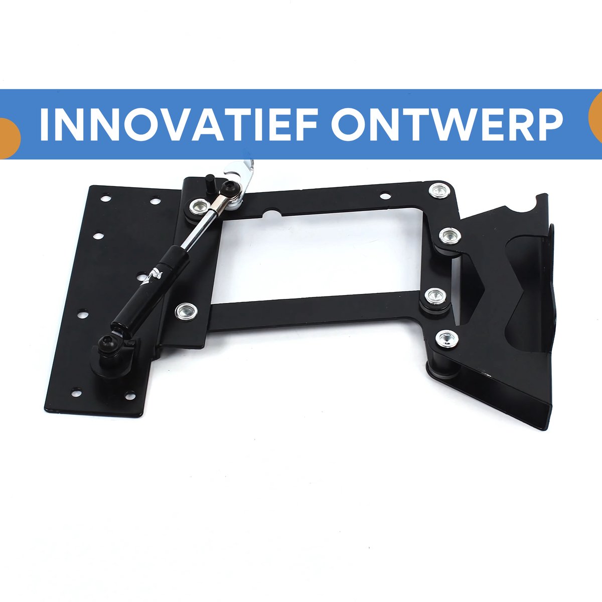 2 STUKS Verstelbaar Scharnier - Salontafel - Lift Mechanisme - 35 kg Draagkracht - Zwaar Stalen DIY voor Inklapbare Eettafel of Bureau - Zwart
