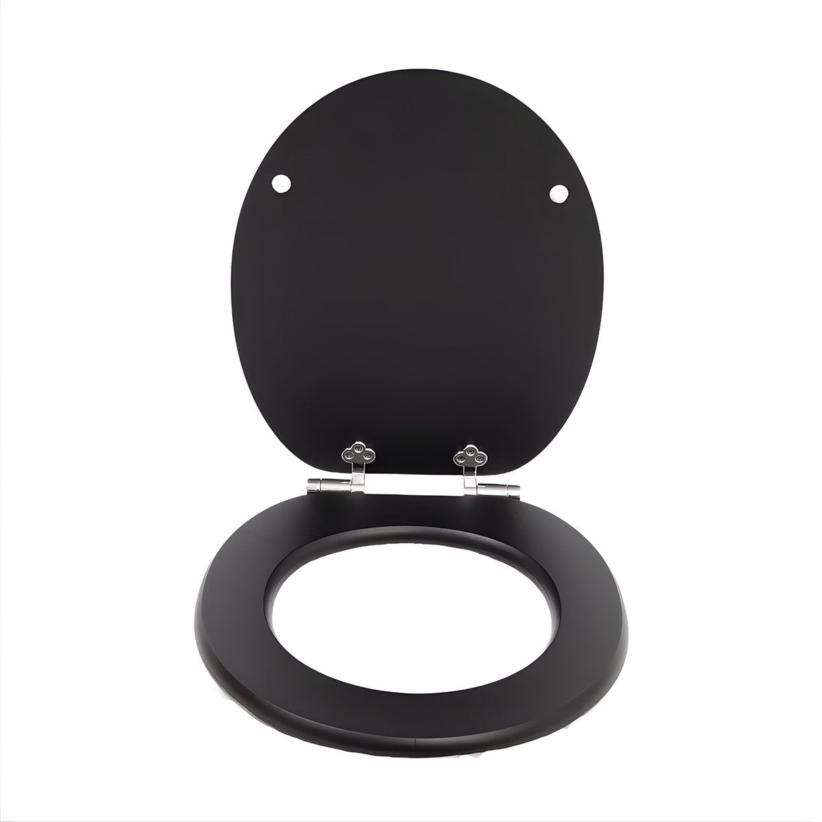 WC-bril - Toiletbril - Voor Toilet & Badkamer – Soft-Close – Hout - Zwart