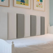 Bedhoofd - Hoofdbordkussen - Hoofdbord - Voor interieurdecoratie en bedhoofdbescherming - Grijs