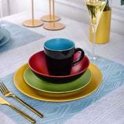 Arcadia Valenza Serviesset - 16 delig - 4 persoons - Rainbow - Dinerborden - Bordenset - Diepe borden - Ontbijtborden - Servies - Keukenservies