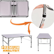 Luxe Klaptafel – Multifunctionele Picknicktafel voor Feesten, BBQ’s, en Camping – Duurzaam en Opvouwbaar