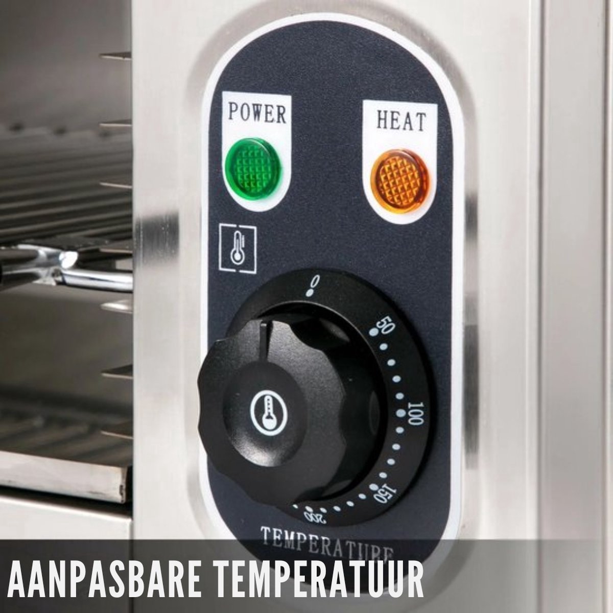 Elektrische Oven PRO - RVS - Grill en Pizza Oven - 2KW