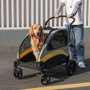 Hondenbuggy Tavien - Inklapbaar - Voor grote honden - Tot 55KG - All terrain - Comfort