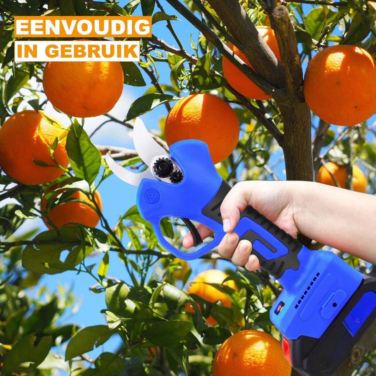 Draadloze Elektrische Snoeischaar - Tuinschaar met Accu - Krachtige Boomsnoeischaar - Voor Eenvoudig Snoeien van Tuinplanten