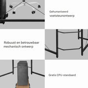 L-vormig Bureau - Voor Thuiswerk, Gaming & Kantoor - Ruim Hoekbureau voor PC & Laptop - 167 cm - Hout look