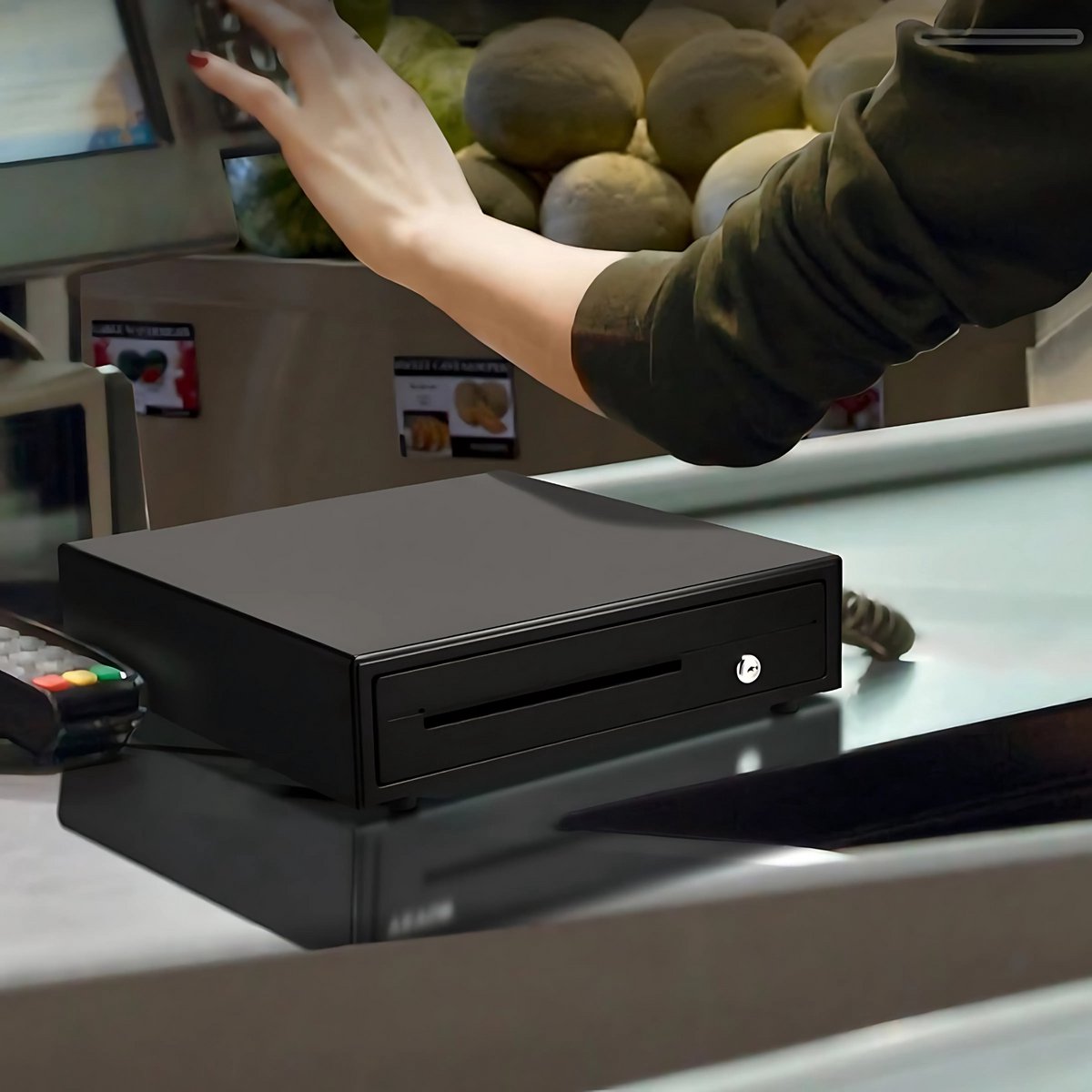 Kassalade Deluxe - Geldlade - Geldkist - POS-systeem Kassalade - Voor 5 munten - Met 2 Sleutels