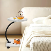 Bijzettafel- Voor Woonkamer / Sofa - C-vormige - Wit