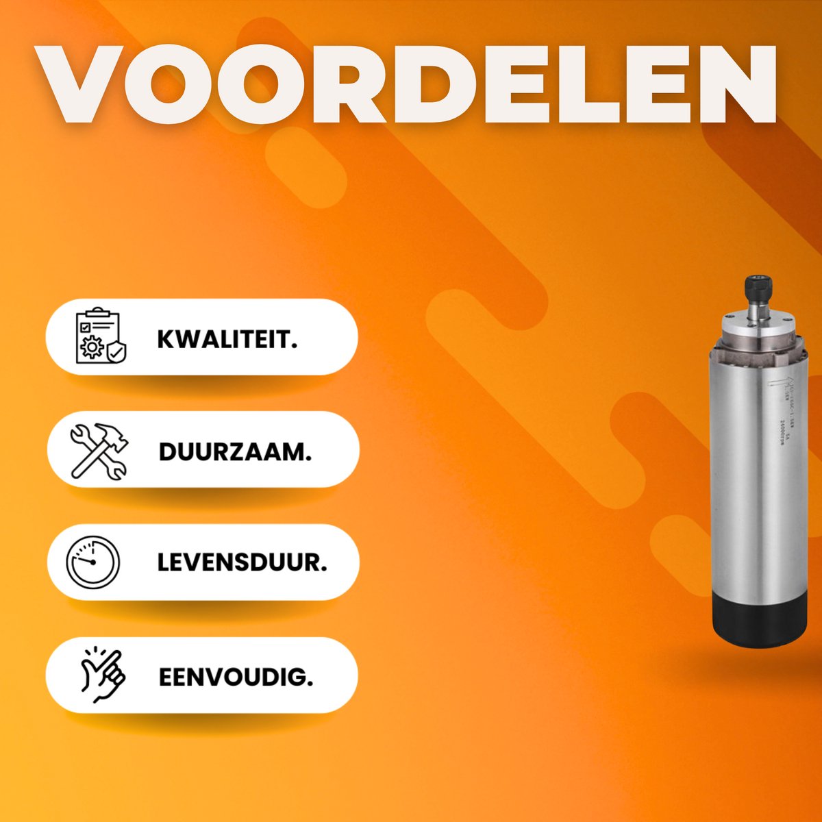 Frequentieomvormer - Zonnepanelen - Accu - Frequentieregelaar - Toerentalregelaar - 1,5 kW - Voor Luchtgekoelde Spindelmotor - Instelbaar Toerental