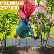 Happyment® Tuinhek 10 stuks - Uitbreidbaar - Perkafzetting - Borderrand - Palissade - Gras gazonrand - Moestuin - 250x10CM