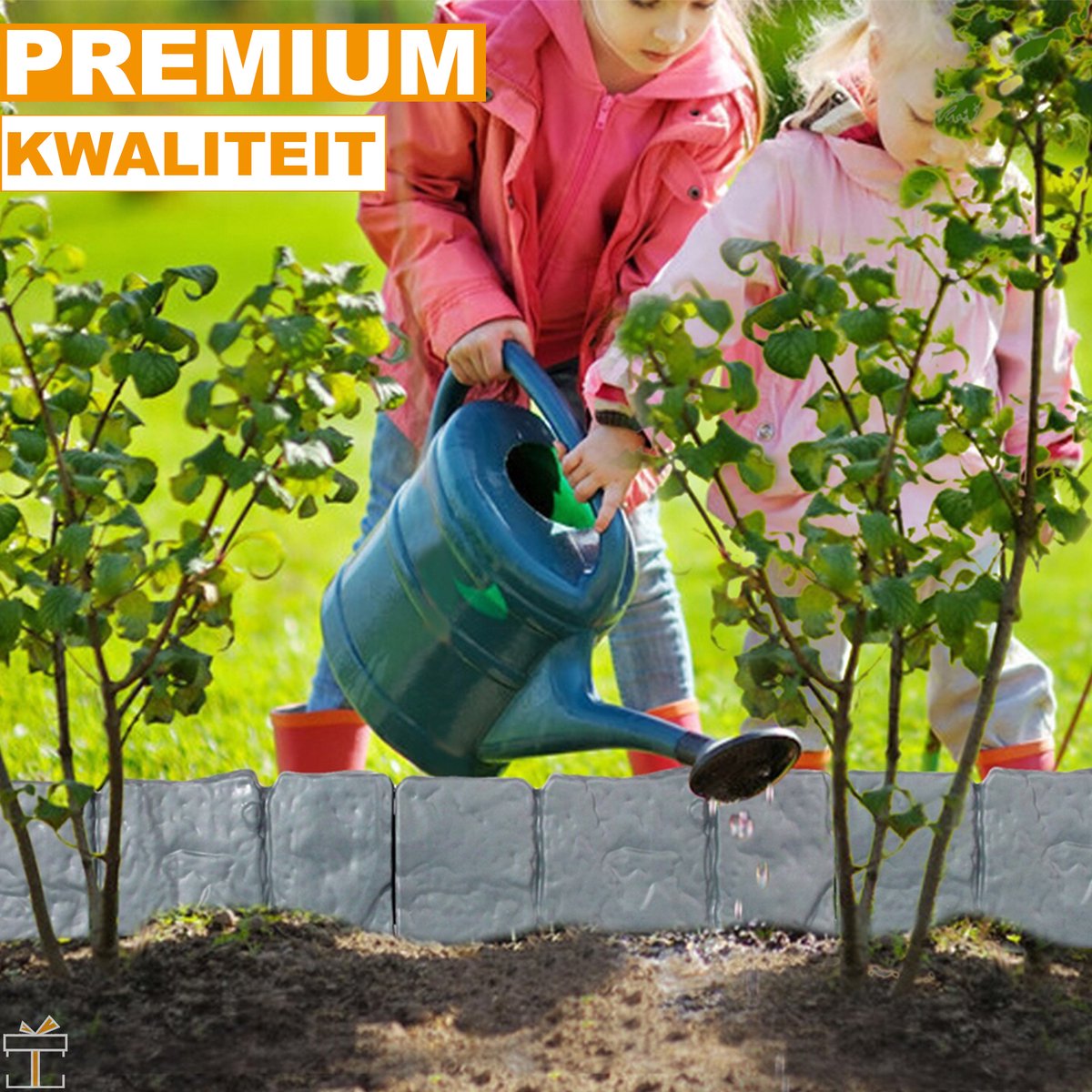 Happyment® Tuinhek 10 stuks - Uitbreidbaar - Perkafzetting - Borderrand - Palissade - Gras gazonrand - Moestuin - 250x10CM
