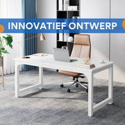Bureau Veyra - 160cm - Wit - Computerbureau - Voor thuis of werk