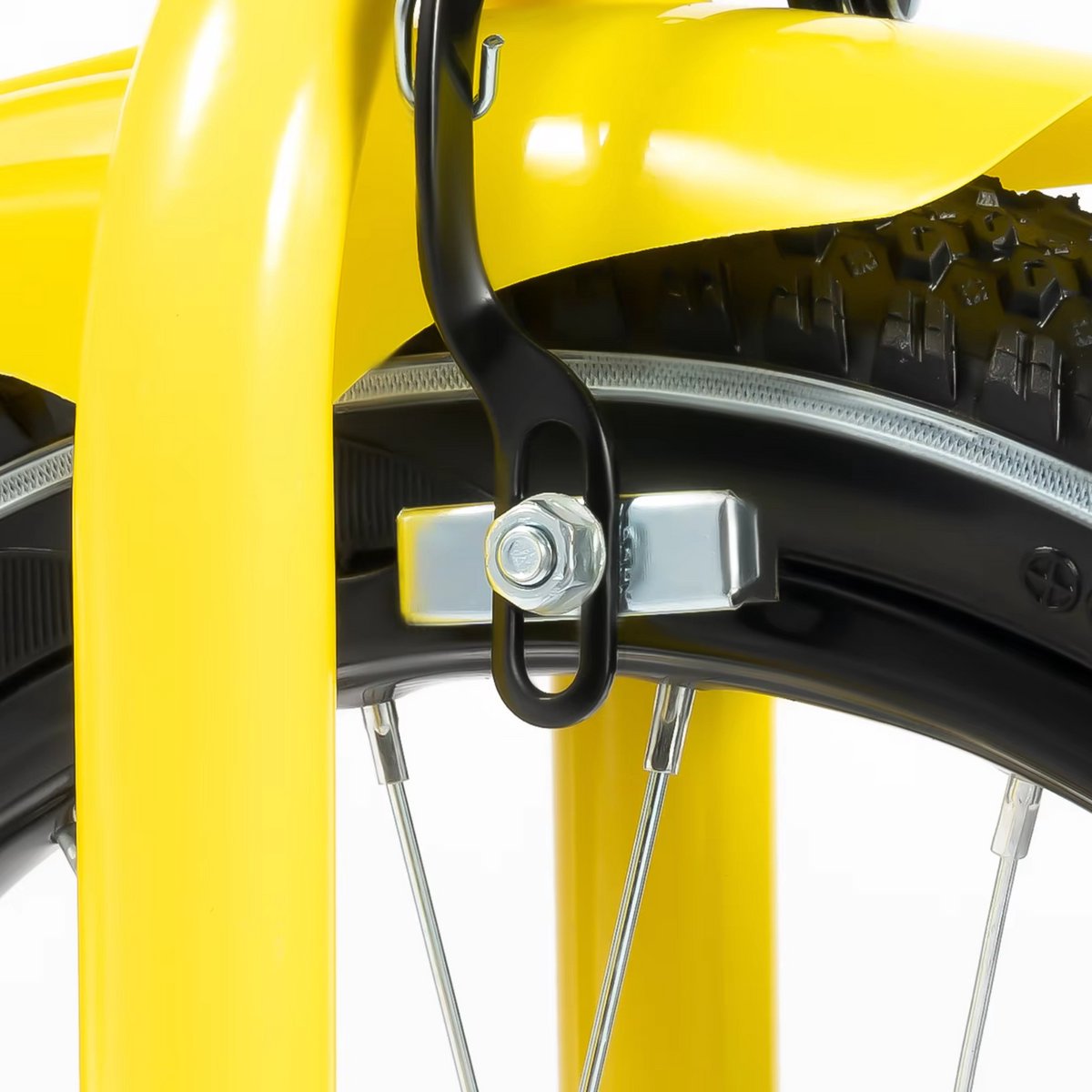 Kinder driewieler 17 inch - Met zijwieltjes - Voor kinderen - Kinderfiets - Babyfiets - Peuterfiets - Geel- 1 tot 5 jaar
