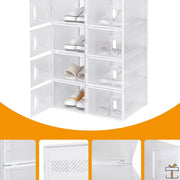 Happyment Schoenenbox PRO - 18 stuks - Transparant - Sneakerbox - Schoenendoos - Opbergsysteem - Opbergbox