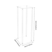 Bloemenstandaard - Voor Bruiloften / Bloemdecoratie - Set van 10 - Clear