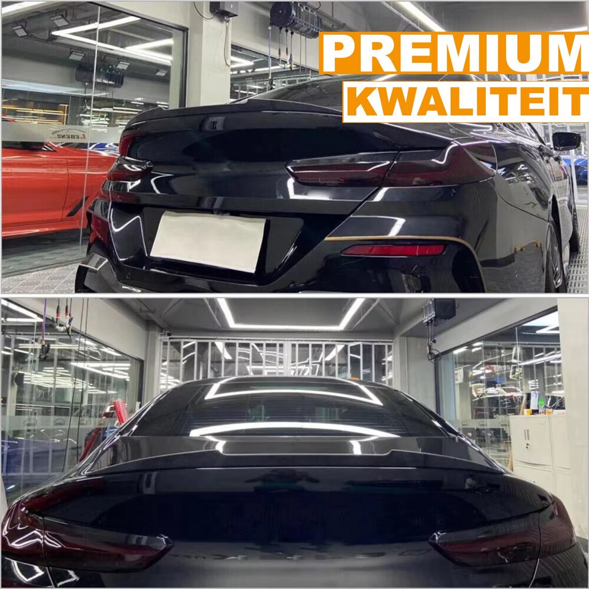 Happiq Spoiler Blade Torin - BMW 8 Series G16/F93 M8 840i/M850i - glanzend zwart