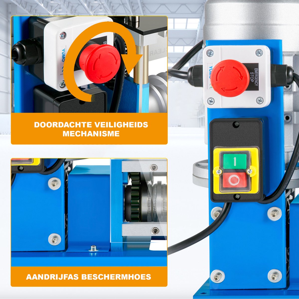 Happyment Kabelstripper Machine PRO - Draadstripper - 750W - Automatische Striptang - 1.5-38mm - Kabelpeller - Stripmachine - Elektrisch - Koper en meer