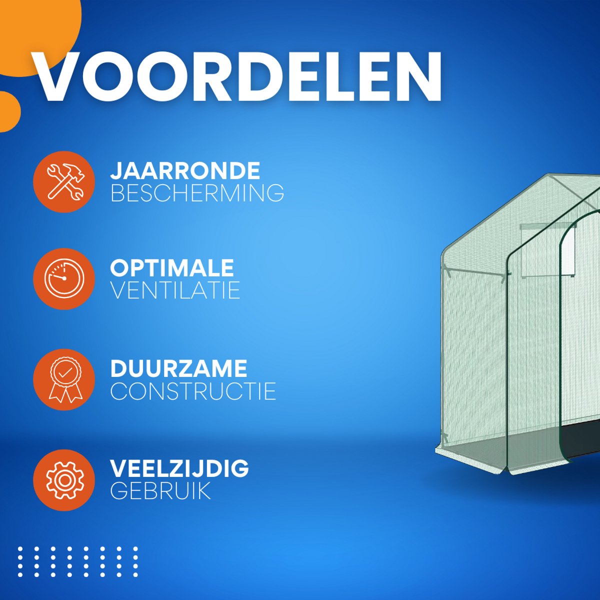 Foliekas Tuinkas - Winterbestendig - PE-folie 135 g/m² - Kweekhuis - Broeikas - Kweekkast voor tomaten & klimplanten - 200x80x200cm Groen