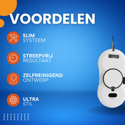 Raamreinigingsrobot - Raamwasser - Ruitenreiniger - Glazenwasser - Voor Ramen & Glasoppervlakken - Slim, Streepvrij & Zelfreinigend - met 10 Microvezeldoekjes