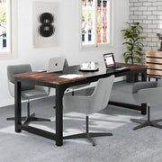 Modern Computerbureau - Vintage zwart - Voor Thuiswerkplek of Kantoor - Bureau - 180cm