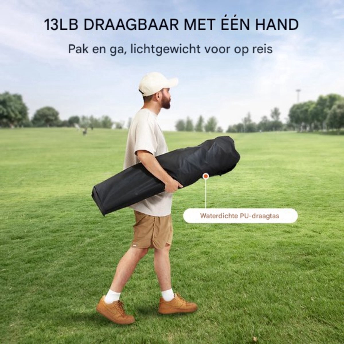 Happyment campingstoel - Vouwstoel - Strandstoel en visstoel - Opvouwbaar