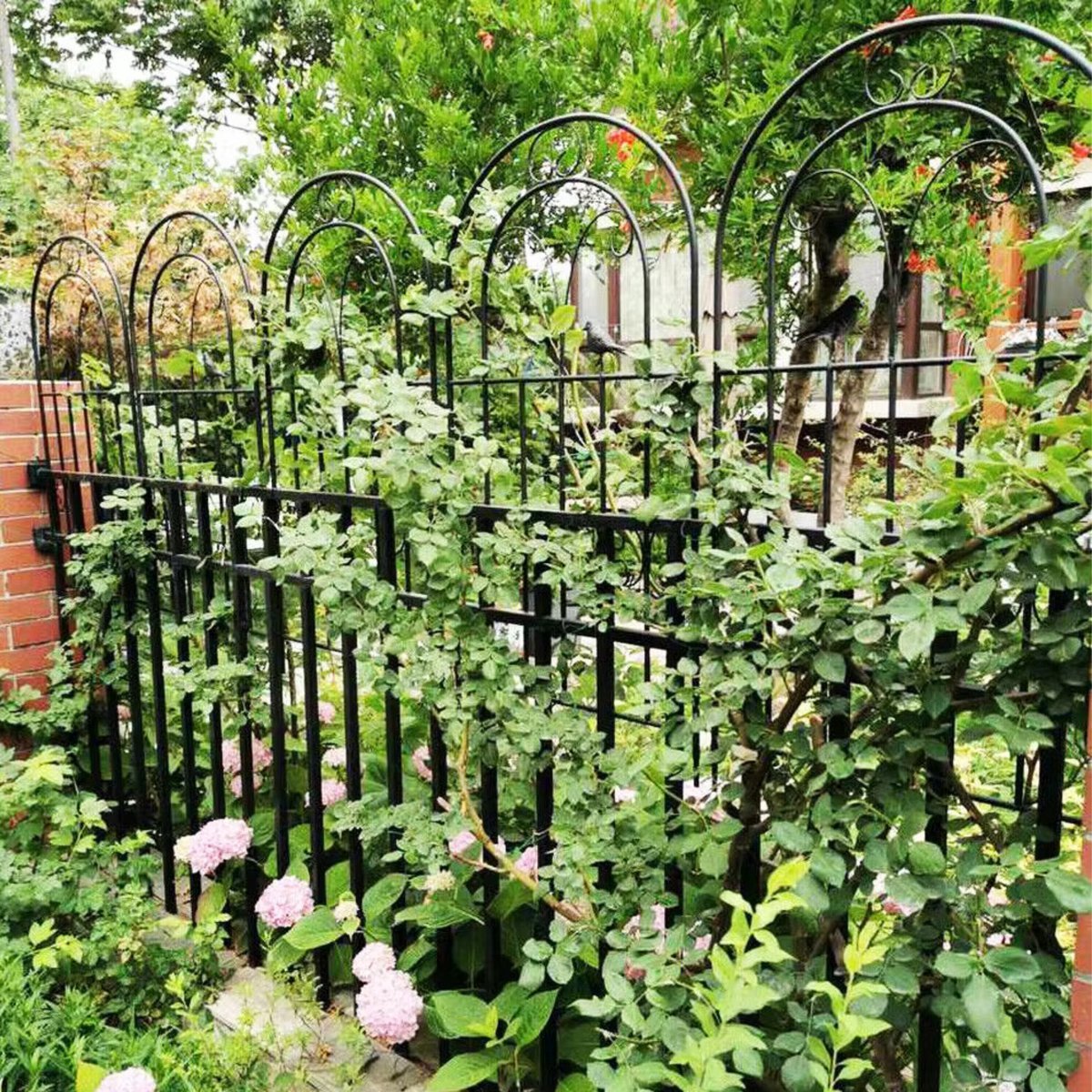 Trellis Opulence - Tuin Trellis Hek - 2 stuks - Voor Buiten - Metalen Klimplant Bloempanelen - 188cm - Anti-Roest Scherm voor Rand en Tuinrand