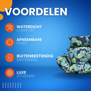 Zitkussen voor egg hangstoel - Waterdicht - Groen - Voor Egg chair - Tuinschommel & Terras - Afneembaar en Wasbaar