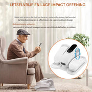Elliptische Trainer - Voor Senioren & Thuisfitness - Mobiliteitstrainer -Met voetmassage - Ellipsmachine - Onder bureau