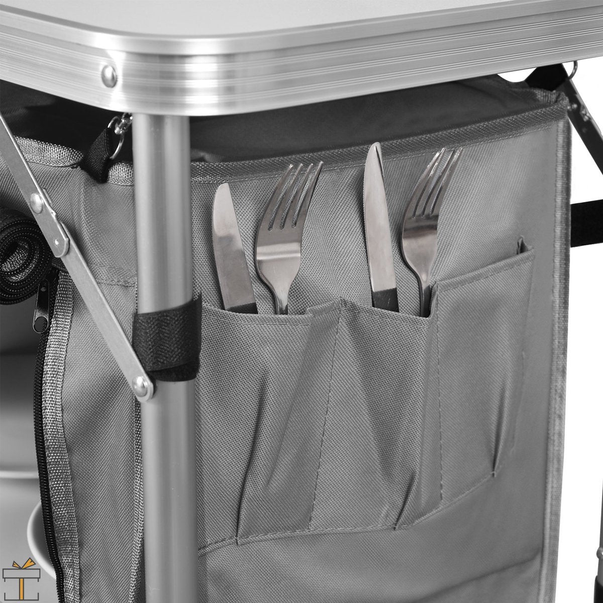 Bolt Edge Campingkeuken - Inklapbaar - 2-in-1 - Kooktafel en opbergkast - Opvouwbaar