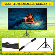 4K HD Projector Screen, Projectorscherm, Beamer Scherm, Beamer Doek - 60Inch
