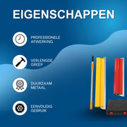 Teken- en afwerkset - Voor muren en pleisterwerk - Droogtekeningbladen met verlenggreep - Multi
