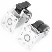 Zwenkwielen met rem - Set van 4 - 50 mm - Set van 4 - Transportrollen - Zware wielen - 30KG