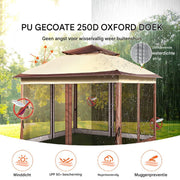 Luxe paviljoen - Partytent - Tuintent - Compact ontwerp - 218x330x300 cm