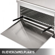 Salamander Grill - 2000W - Vleeskuikens - 450x260 mm - Kaassmelter - Professioneel Grillapparaat