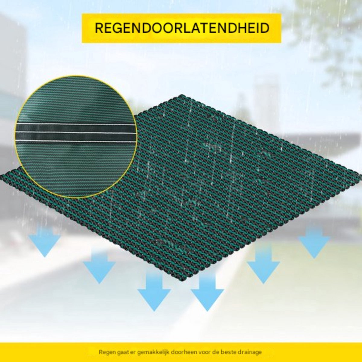 Rechthoekige Zwembadafdekking - Zwembad afdekzeil- Zwembad solar cover- 5,5x10,9 m Groen - Winter Outdoor Afdekzeil- Groen