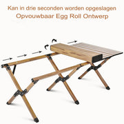 Buiten klaptafel - Campingtafel - Vouwtafel - Voor picknick, kamperen & BBQ - Draagbare campingtafel met draagtas - Lichtgewicht inklapbaar