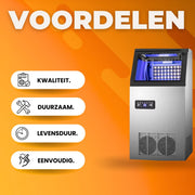 Ijsblokjesmachine Deluxe - Kubus Ijsmachine 68KG/24 uur - Commerciële Ijsklontjes