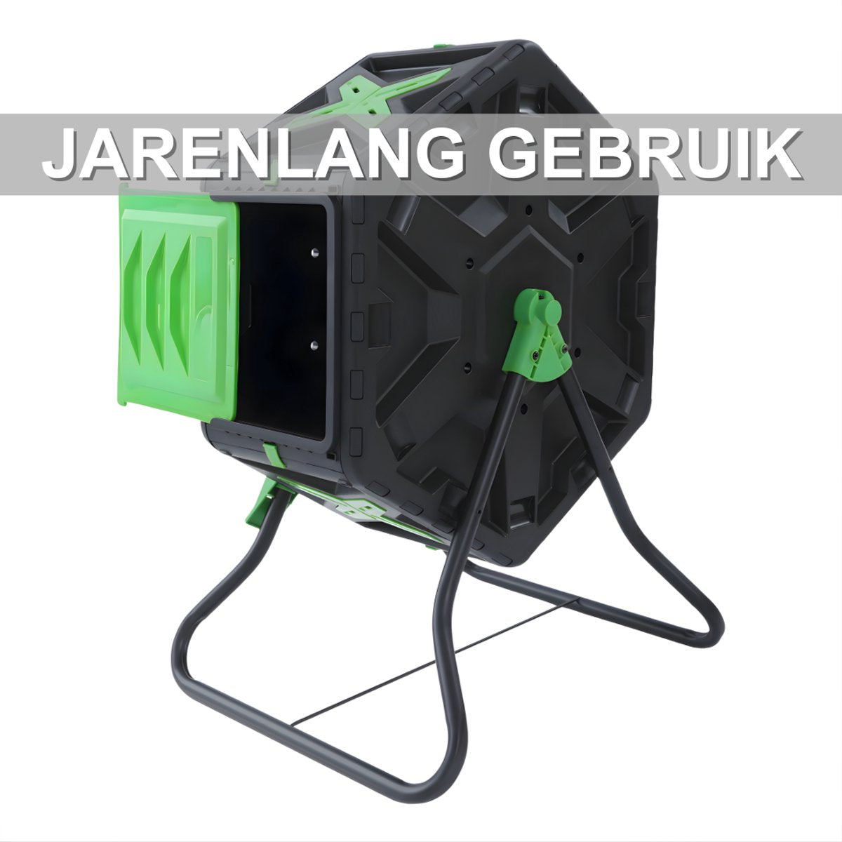 Compostbak - Bio afvalbak - Voor thuiscompostering - Enkele kamer voor makkelijk composteren - Duurzaam kunststof