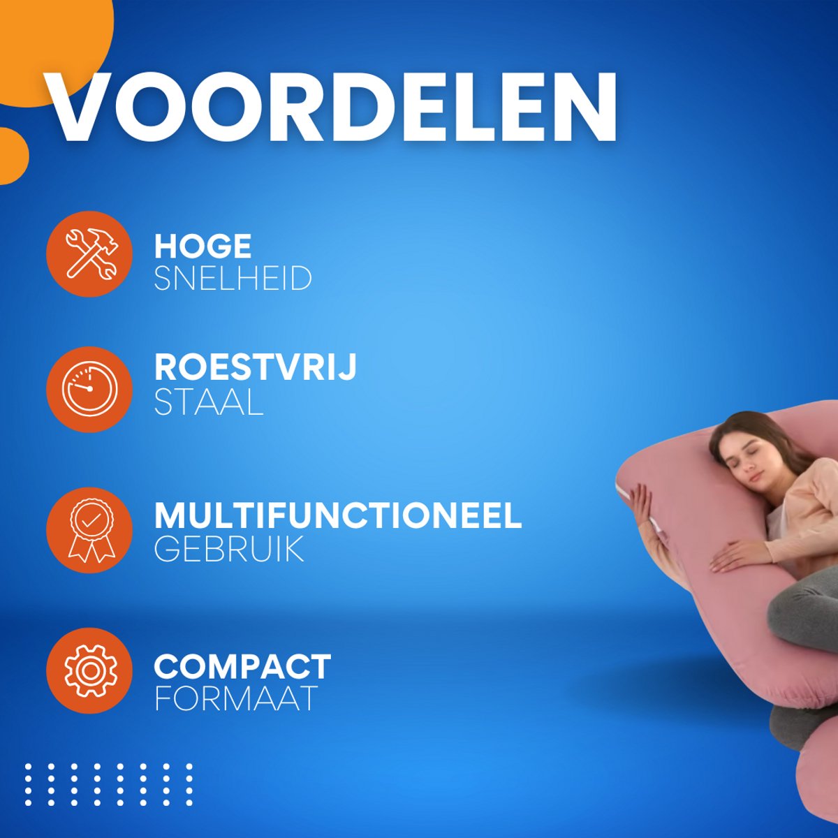 Verkoelend zwangerschapskussen - Ergonomisch - Lichaamskussen - Body pillow - Zijslaapkussen - Voedingskussen - Voor zijslapen - Roze