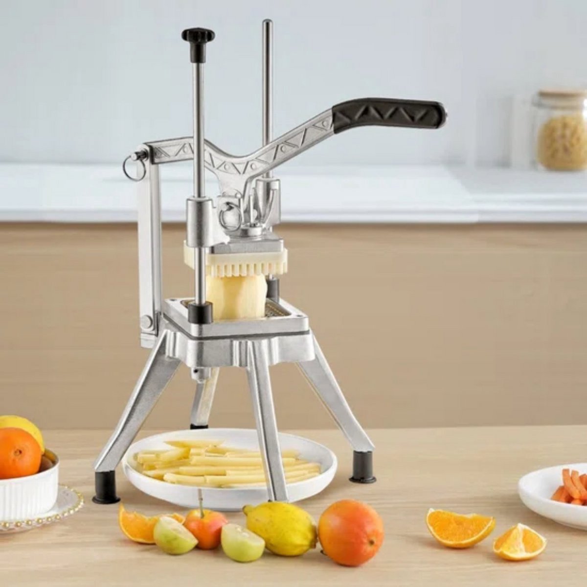 Multifunctionele Snijder - RVS Aardappelsnijder - Handmatig Frietmaker