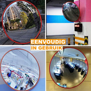 Bolle Wegspiegel Lucian - 60 cm Onbreekbare Verkeersveiligheidsspiegel - 130 Graden Groothoek Dodehoekspiegel
