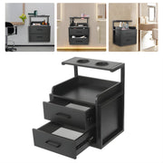Wandkast - Hangkast - Muurkast - Opbergmeubel - Voor kapsalon - Opbergkast met wandmontage -Zwart