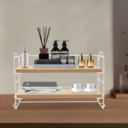 Bureau organizer- Bureau accesoires - Keuken organizer - Aanrecht organiser - Kantoor en Thuiswerkplek - 2-Lagen - Natural