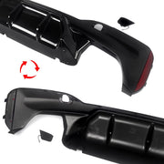 M5 Stijl Achterdiffuser Lip - Voor BMW G30 520i/530i/540i M Sport (2017-2021)- Glanzend Zwart ABS - Auto accessoires