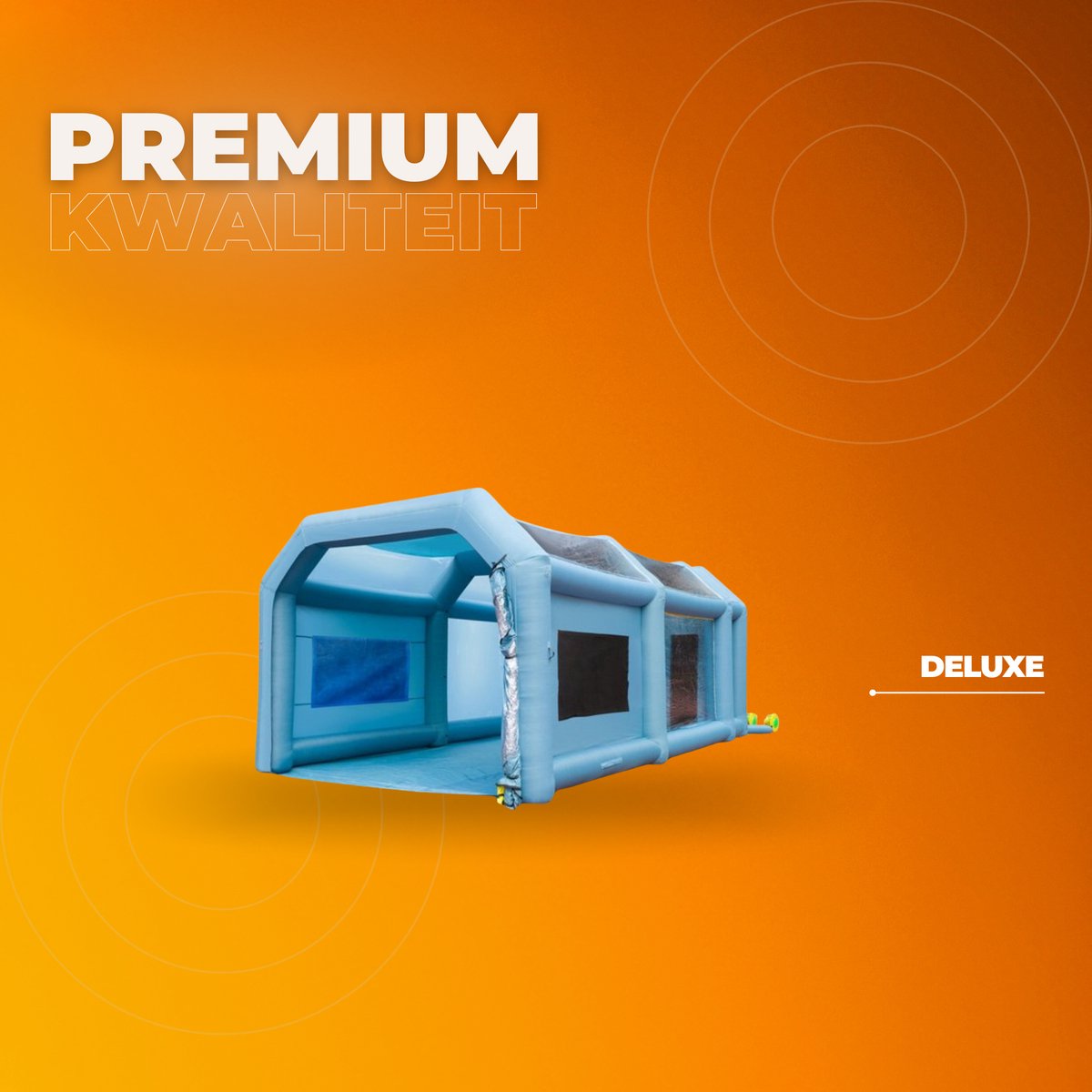 Opblaasbare Spuitcabine - Airbrush- Booth- Cabine- Opblaasbare Verfcabine - 6,8x3,5x2,8m - DIY Verfmachine - Anti-Spray Tent