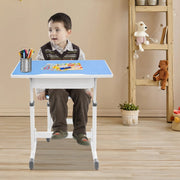 Kinderbureau met stoel - Voor kinderen - Verstelbaar bureau- en stoeltjesset - Blauw