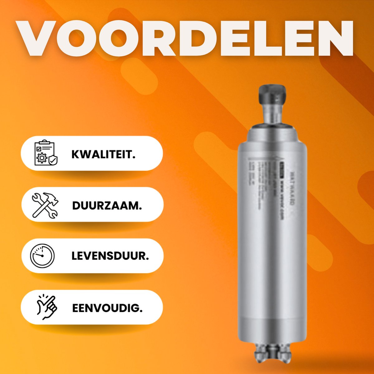 Spindelmotor -Luchtkoeler- Graveerfreesmachine- Watergekoelde CNC Freesspindel - 2.2kW - 220V-250V